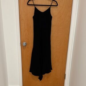 Elegant Black Asymmetrical Dress